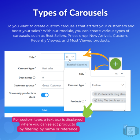 PTS Carousel - Energize your catalog