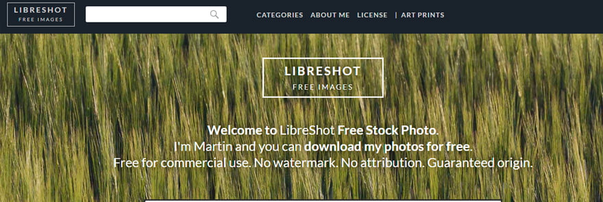 Banco gratuito de fotos: Libreshot