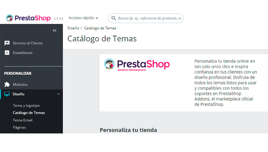 Crear tienda PrestaShop paso a