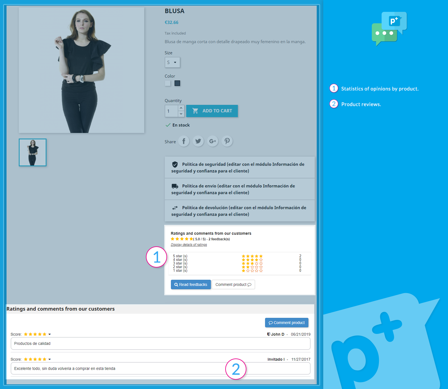 iFeedback - Prestashop Module: Rating and Comments on the shopping experience