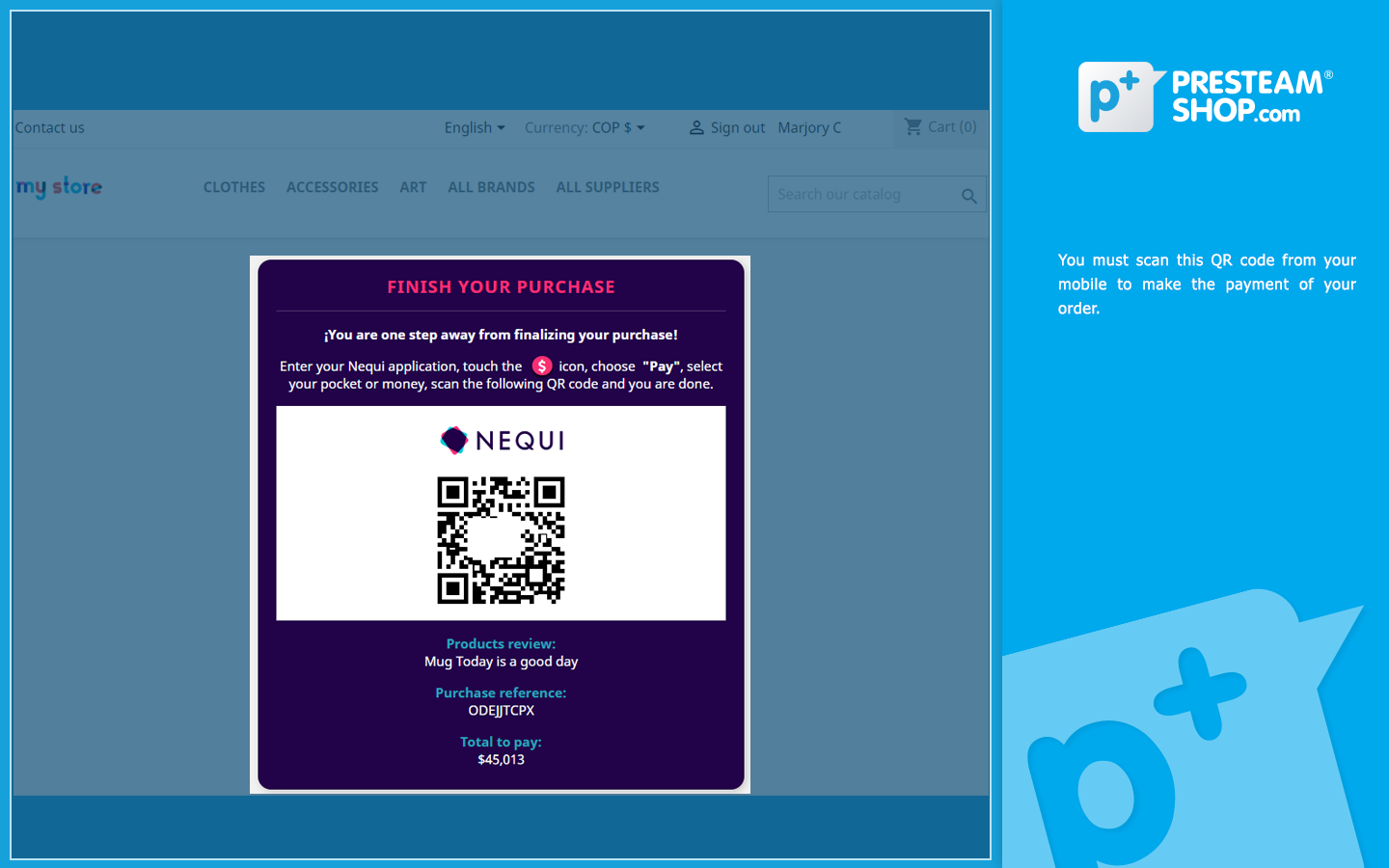 Nequi Colombia - Fast payments by QR / Push notification from the mobile